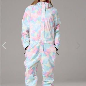 Women’s Tie-Dye one piece Ski Suit